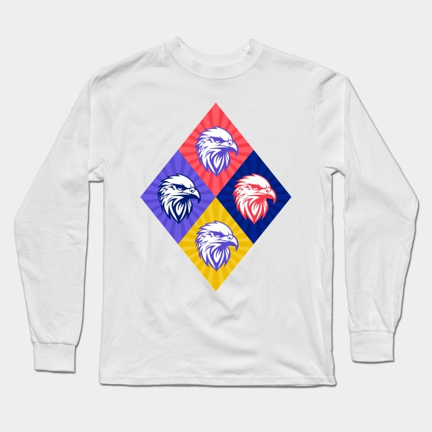 Eagle SF 02 Long Sleeve T-Shirt by Slanapotam